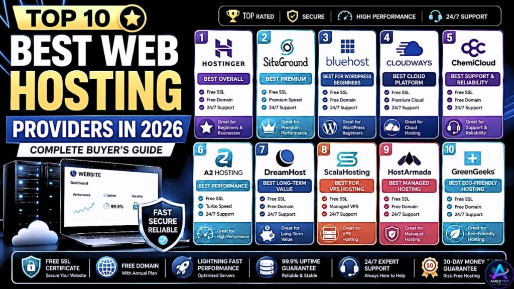 Top 10 Best Web Hosting Providers