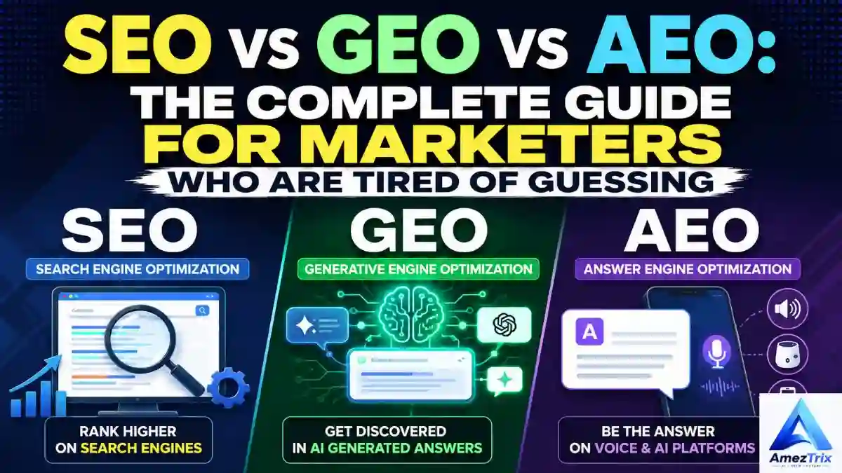 SEO vs GEO vs AEO