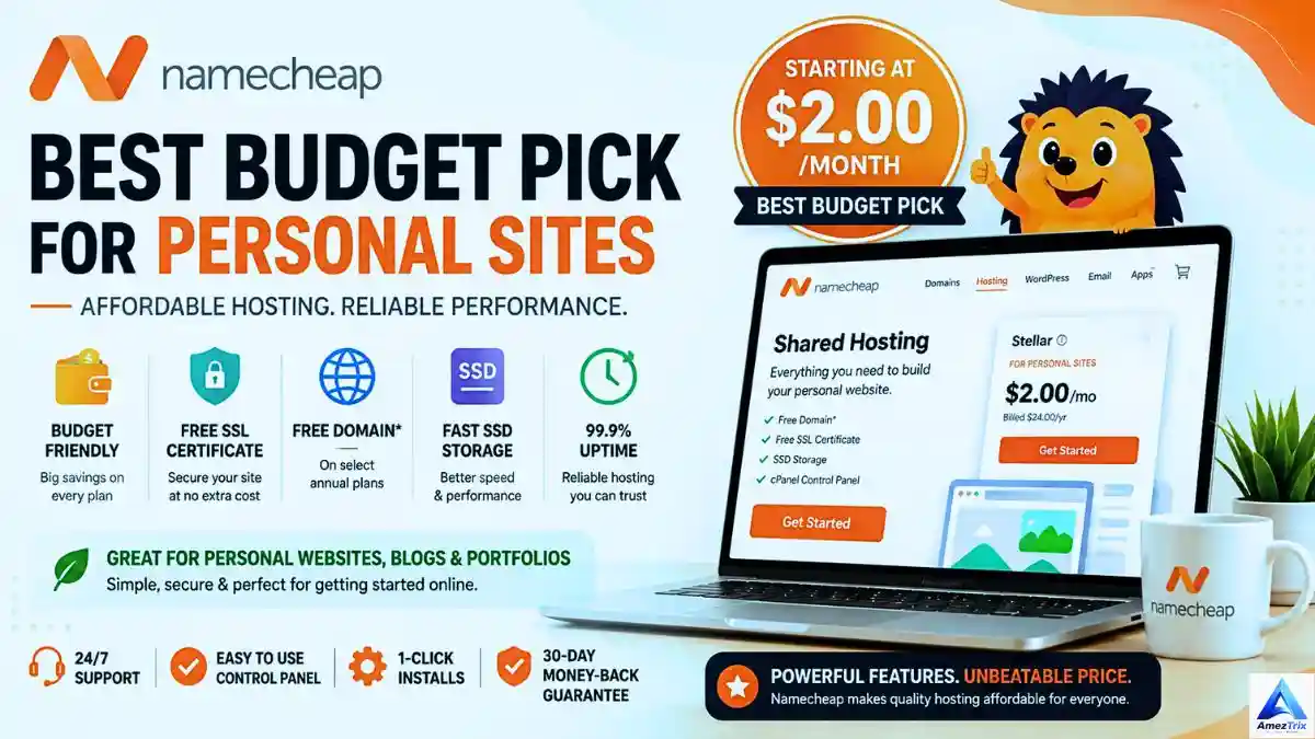 Cheapest Web Hosting Plans -  shared hosting plan for personal websites and portfolios