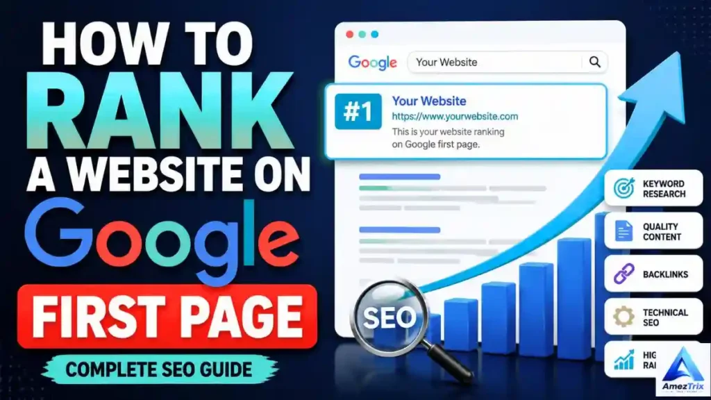 How to Rank Website on Google First Page