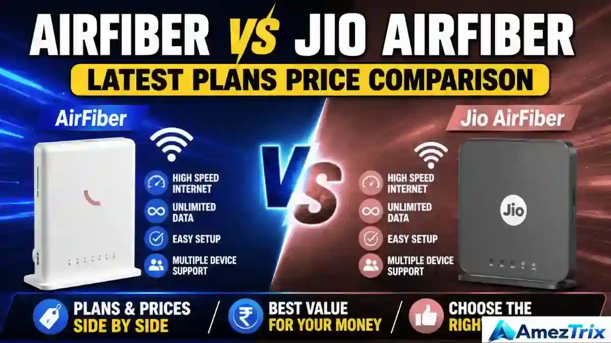 Airtel AirFiber vs Jio AirFiber 5G home internet comparison