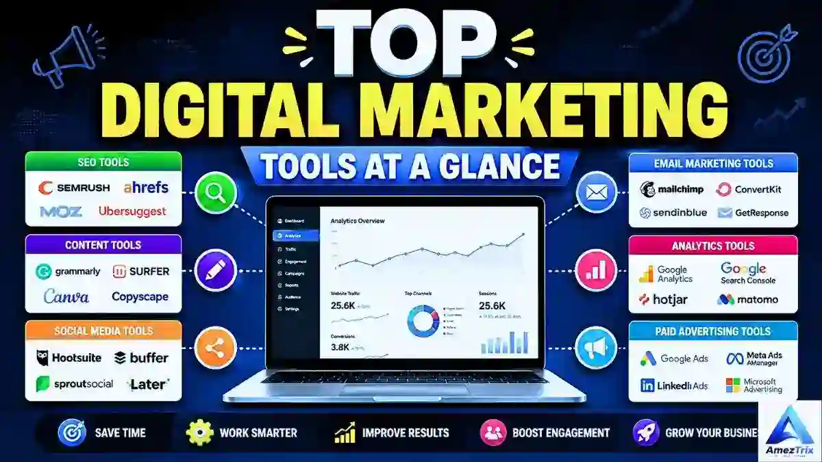 Best digital marketing tools 2026 compared by category