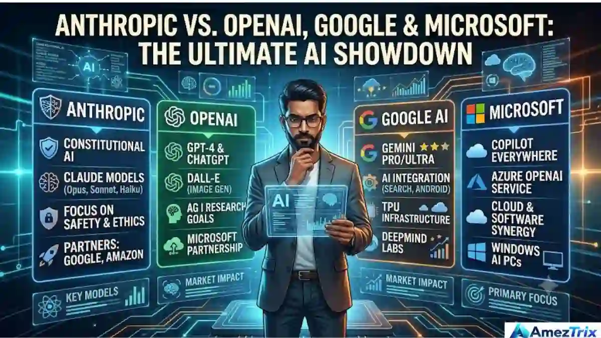 Anthropic AI vs OpenAI, Google and Microsoft